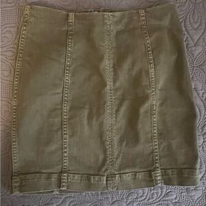 Free People Olive Green Women's Skirt